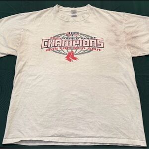 Delta White Boston Red Sox Champions Tee